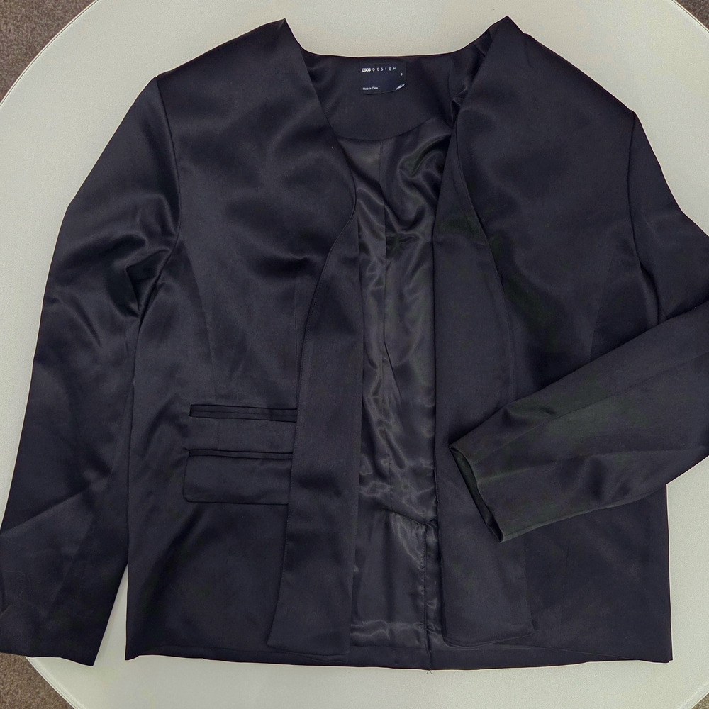 ASOS Collarless Black Blazer